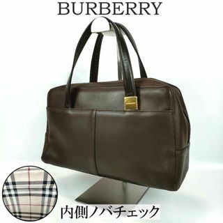 BURBERRY - 極美品 バーバリー 本革 ハンドバッグ ミニボストン BURBERRY - 極美品 バーバリー 本革 ハンドバッグ ミニボストン