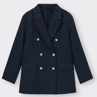 GU - GU ダブルブレストブレザー ジャケット 紺ブレ 金ボタン M