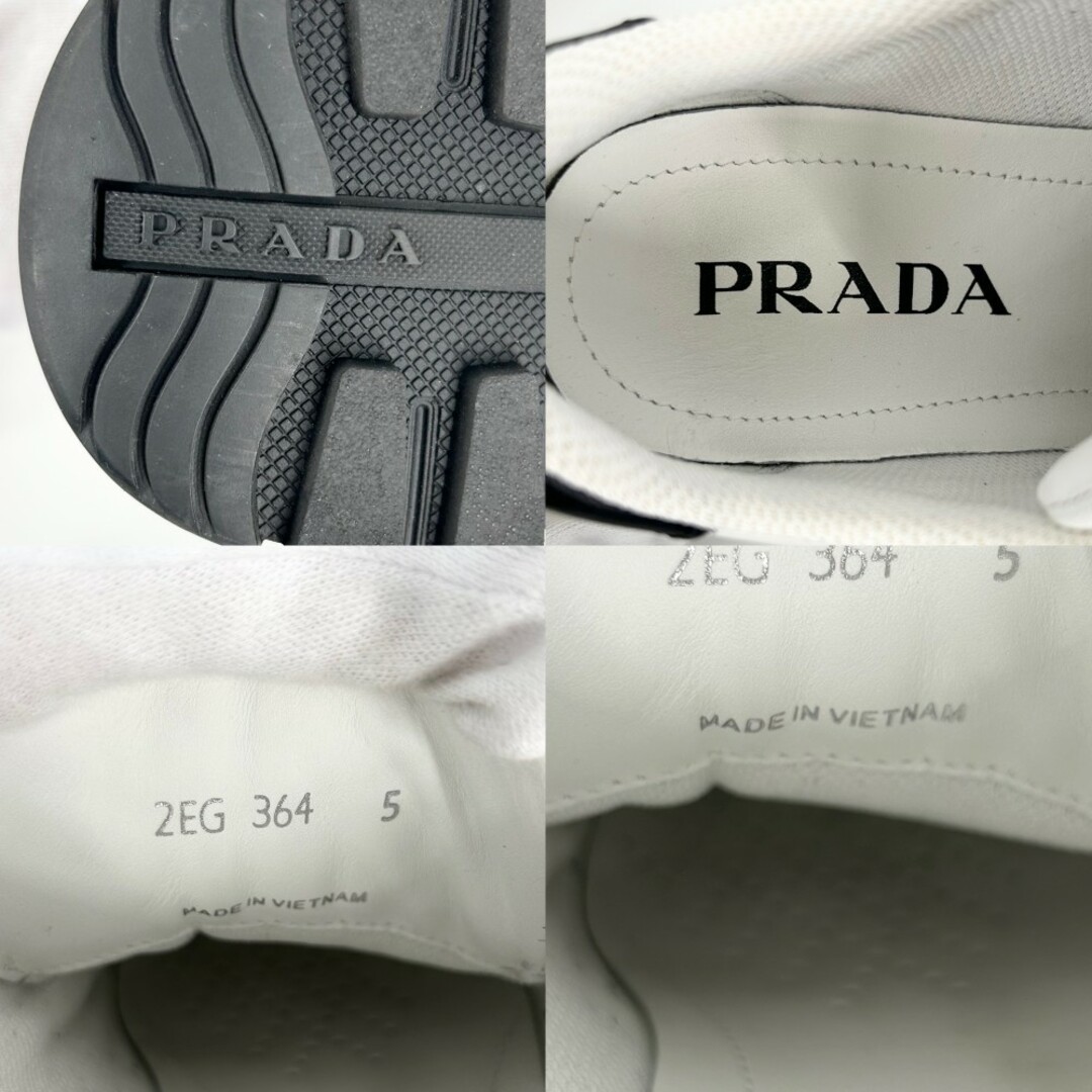 PRADA - PRADA プラダ スニーカー ロゴプリント ローカット 運動 PRADA - PRADA プラダ スニーカー ロゴプリント ローカット 運動