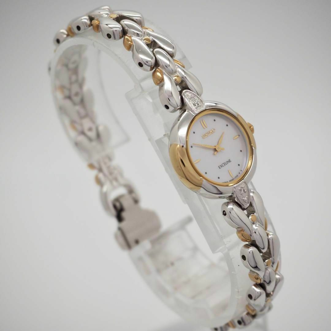 SEIKO - 245【美品】SEIKO 時計 レディース エクセリーヌ シェル SEIKO - 245【美品】SEIKO 時計 レディース エクセリーヌ シェル