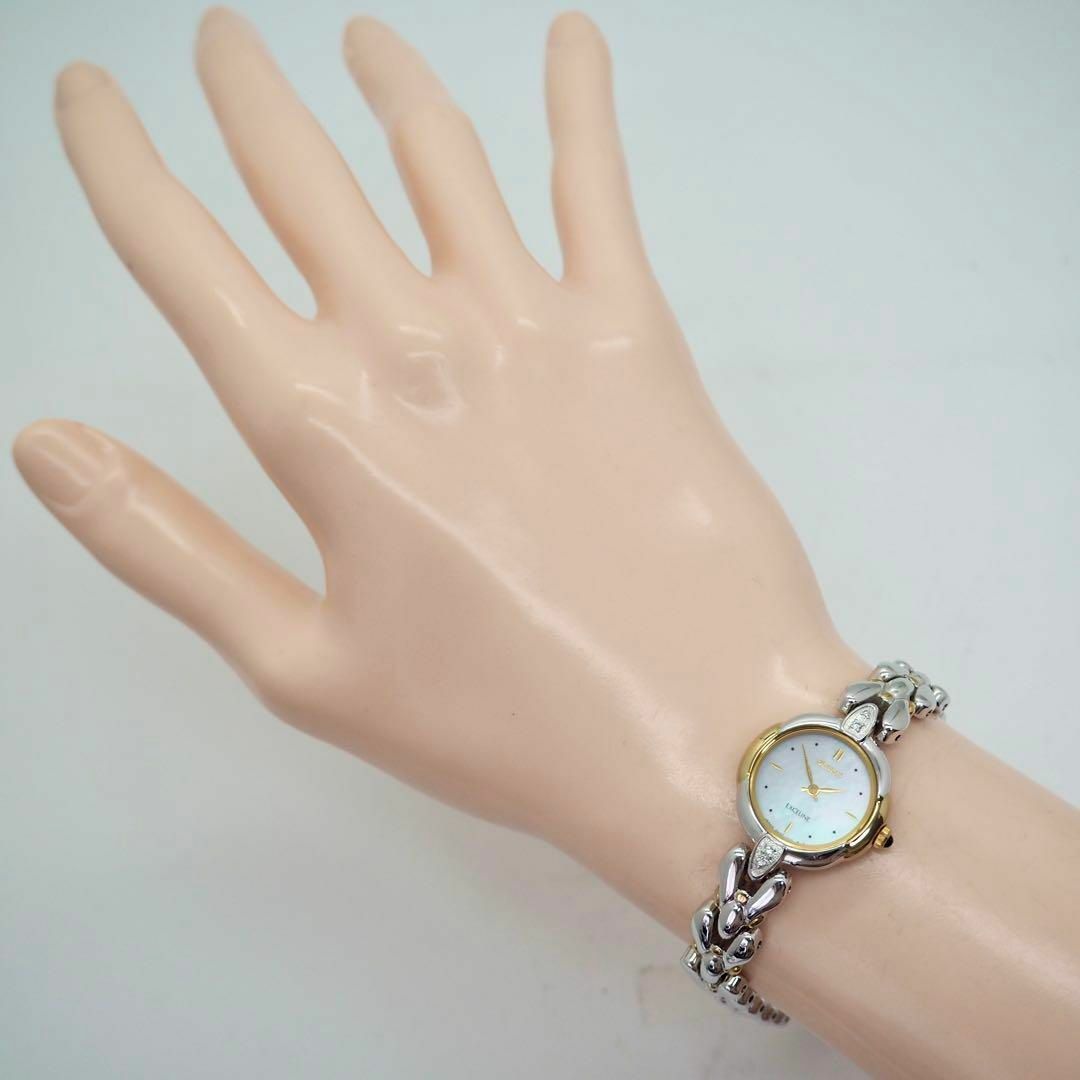 SEIKO - 245【美品】SEIKO 時計 レディース エクセリーヌ シェル SEIKO - 245【美品】SEIKO 時計 レディース エクセリーヌ シェル