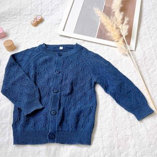 ムジルシリョウヒン(MUJI (無印良品))の【無印良品 90cm】薄手ニットカーディガン ナチュラルカラー シンプルコーデ(カーディガン)