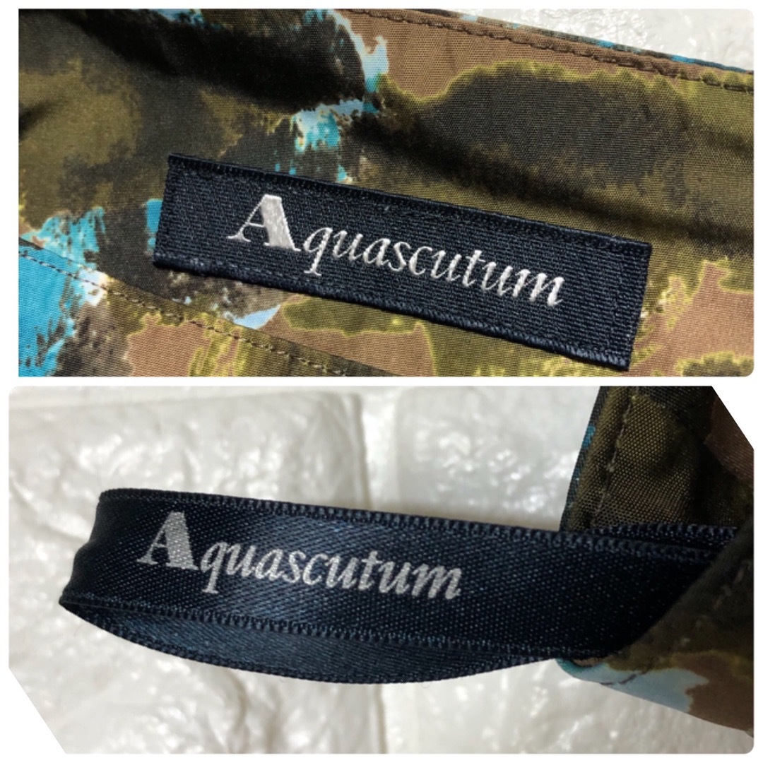 AQUA SCUTUM - アクアスキュータムの美しいプリントのタイト AQUA SCUTUM - アクアスキュータムの美しいプリントのタイト