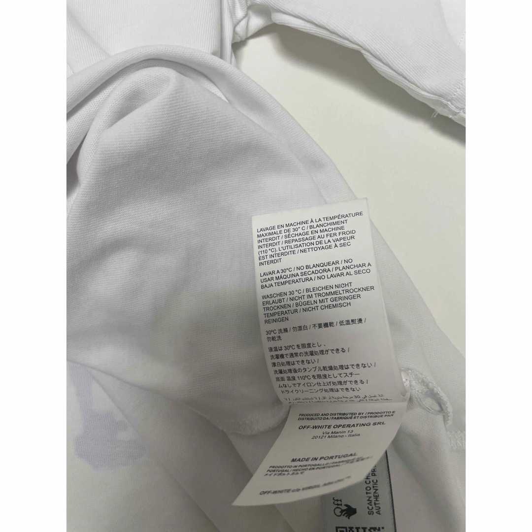 Off-White - オフホワイト OFF-WHITE Tシャツ 白の通販 by 秘密 Off-White - オフホワイト OFF-WHITE Tシャツ 白の通販 by 秘密