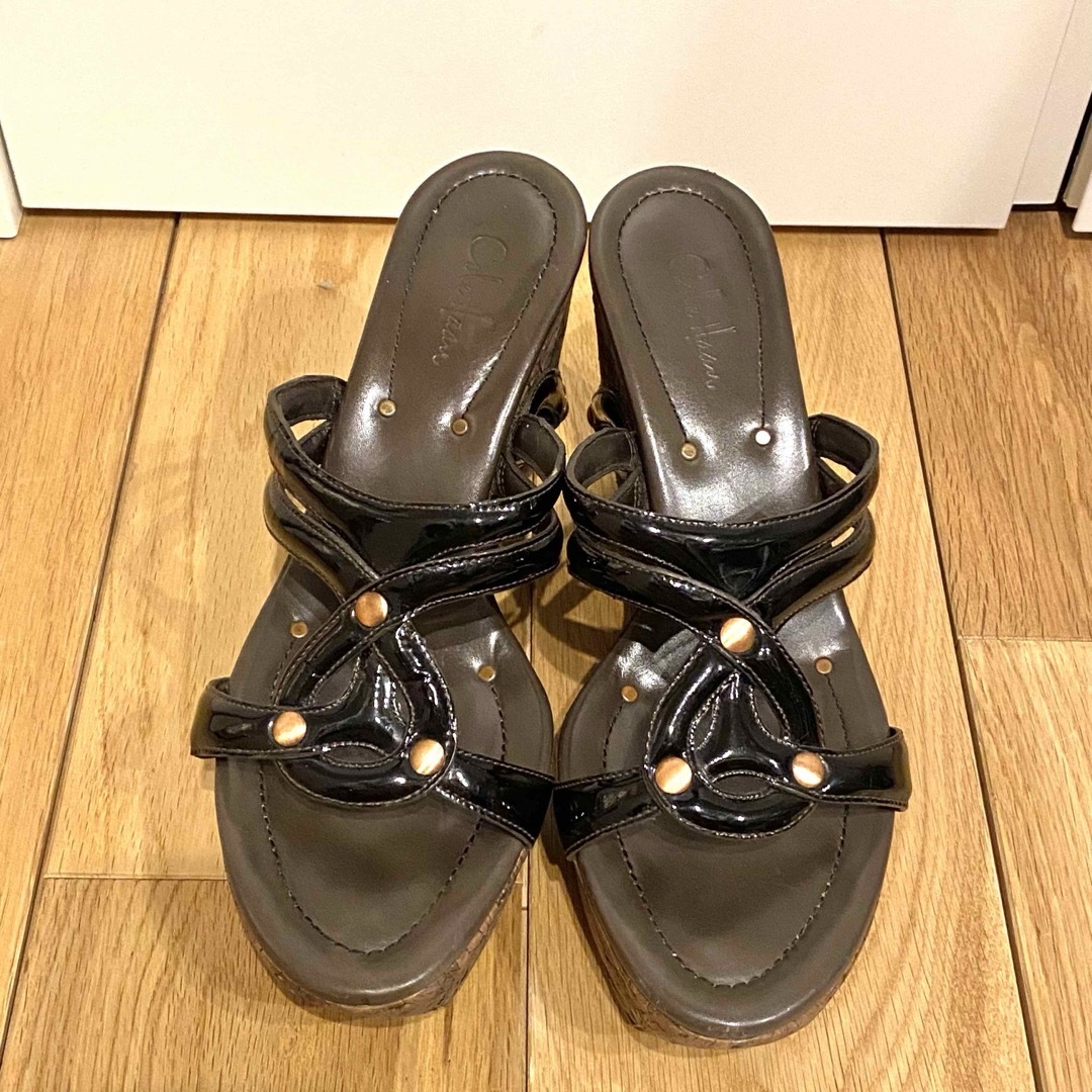 Cole Haan - COLE HAAN コルクウェッジサンダル 23.5cm の通販 Cole Haan - COLE HAAN コルクウェッジサンダル 23.5cm の通販