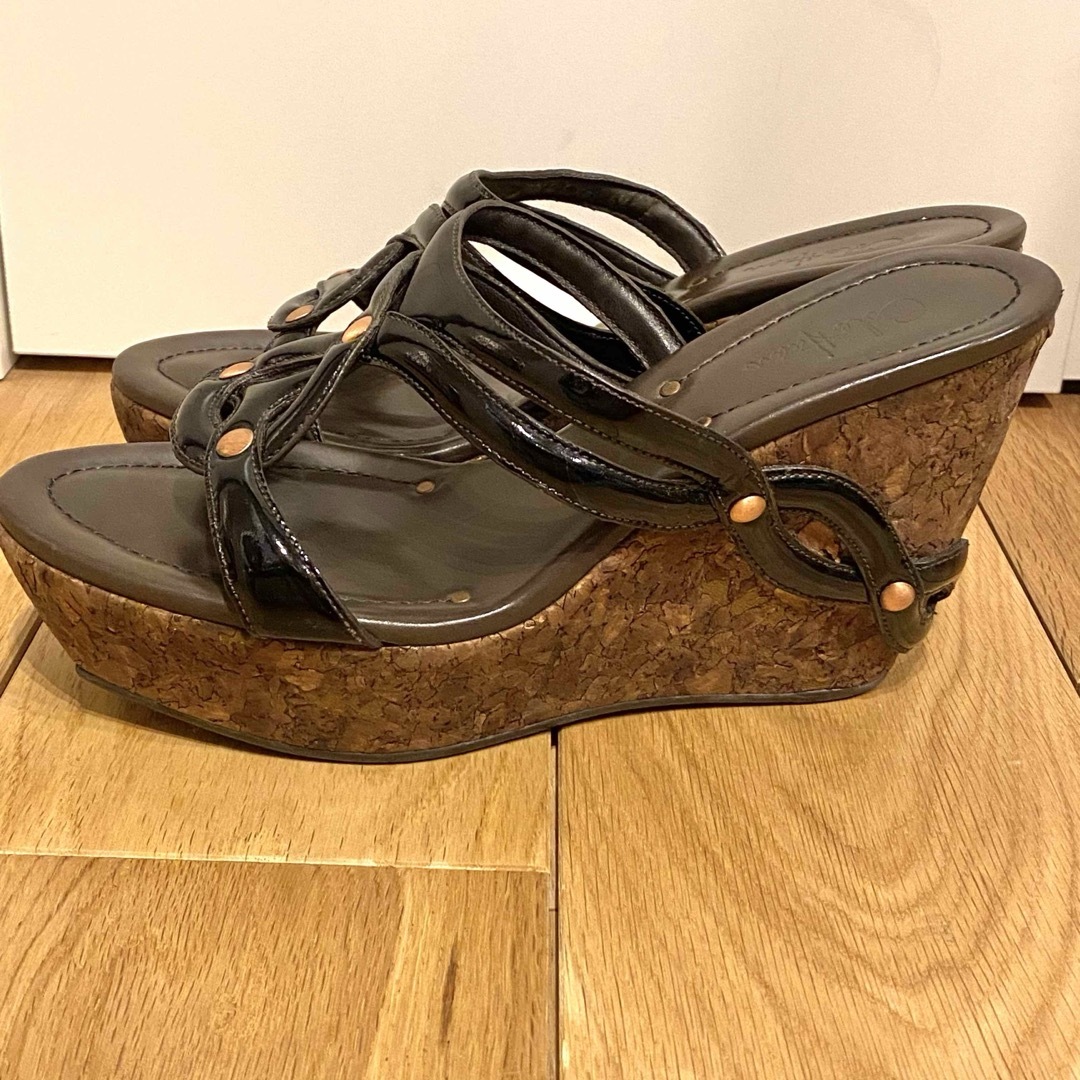 Cole Haan - COLE HAAN コルクウェッジサンダル 23.5cm の通販 Cole Haan - COLE HAAN コルクウェッジサンダル 23.5cm の通販