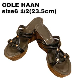 Cole Haan - COLE HAAN コルクウェッジサンダル 23.5cm の通販 Cole Haan - COLE HAAN コルクウェッジサンダル 23.5cm の通販