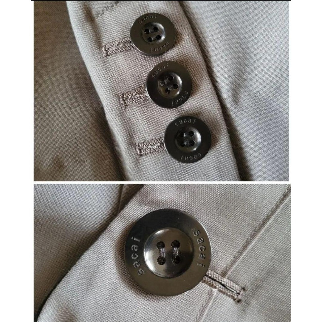 sacai - sacai 着用1度の美品 191000円 23SS PleatedJacketの sacai - sacai 着用1度の美品 191000円 23SS PleatedJacketの