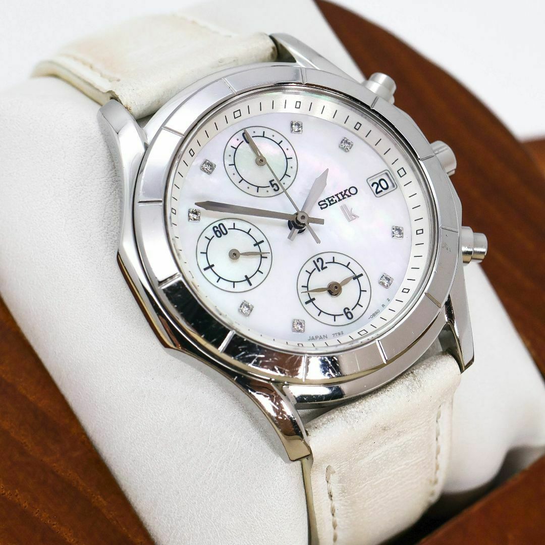 SEIKO - ジャンク品 SEIKO Lukia 腕時計 7T92-0BV0 シェル文字盤 SEIKO - ジャンク品 SEIKO Lukia 腕時計 7T92-0BV0 シェル文字盤