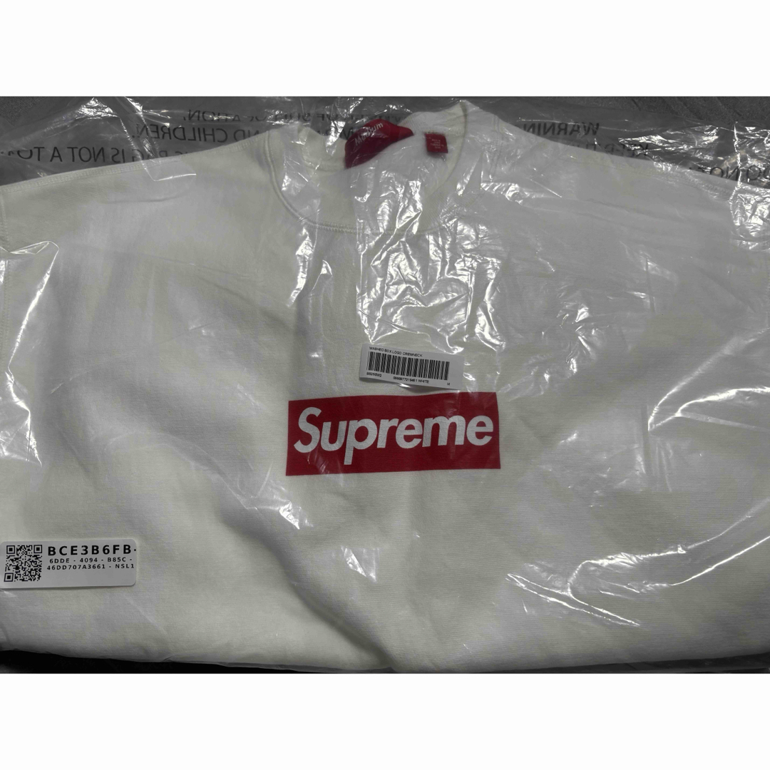 Supreme - Supreme Washed Box Logo Crewneck White Mの通販 by Supreme - Supreme Washed Box Logo Crewneck White Mの通販 by
