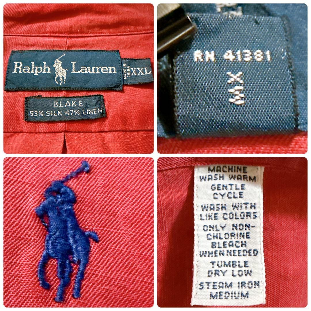 Ralph Lauren - 激レア✨️ラルフローレン シルクリネンシャツ Ralph Lauren - 激レア✨️ラルフローレン シルクリネンシャツ