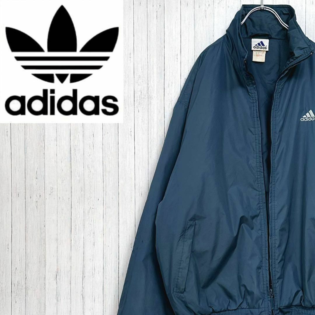adidas - アディダス 中綿 ナイロンジャケット 刺繍ロゴ 万国旗 adidas - アディダス 中綿 ナイロンジャケット 刺繍ロゴ 万国旗