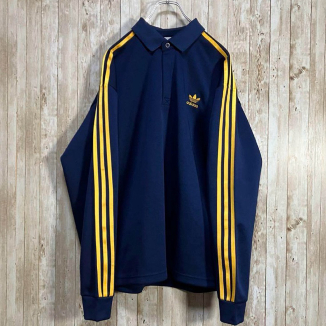 adidas - 新品未使用adidas ロングスリーブポロシャツ 刺繍ロゴ adidas - 新品未使用adidas ロングスリーブポロシャツ 刺繍ロゴ