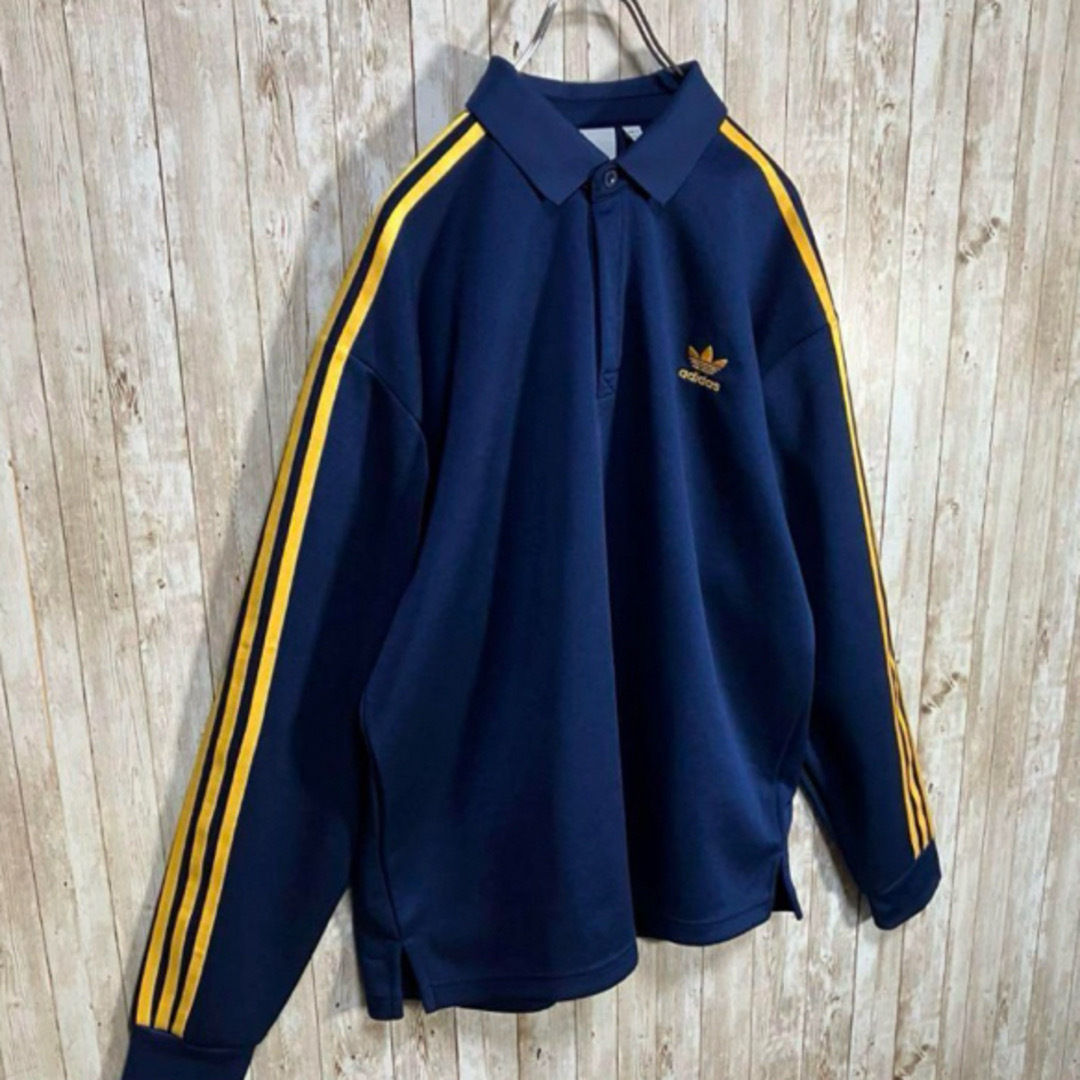 adidas - 新品未使用adidas ロングスリーブポロシャツ 刺繍ロゴ adidas - 新品未使用adidas ロングスリーブポロシャツ 刺繍ロゴ