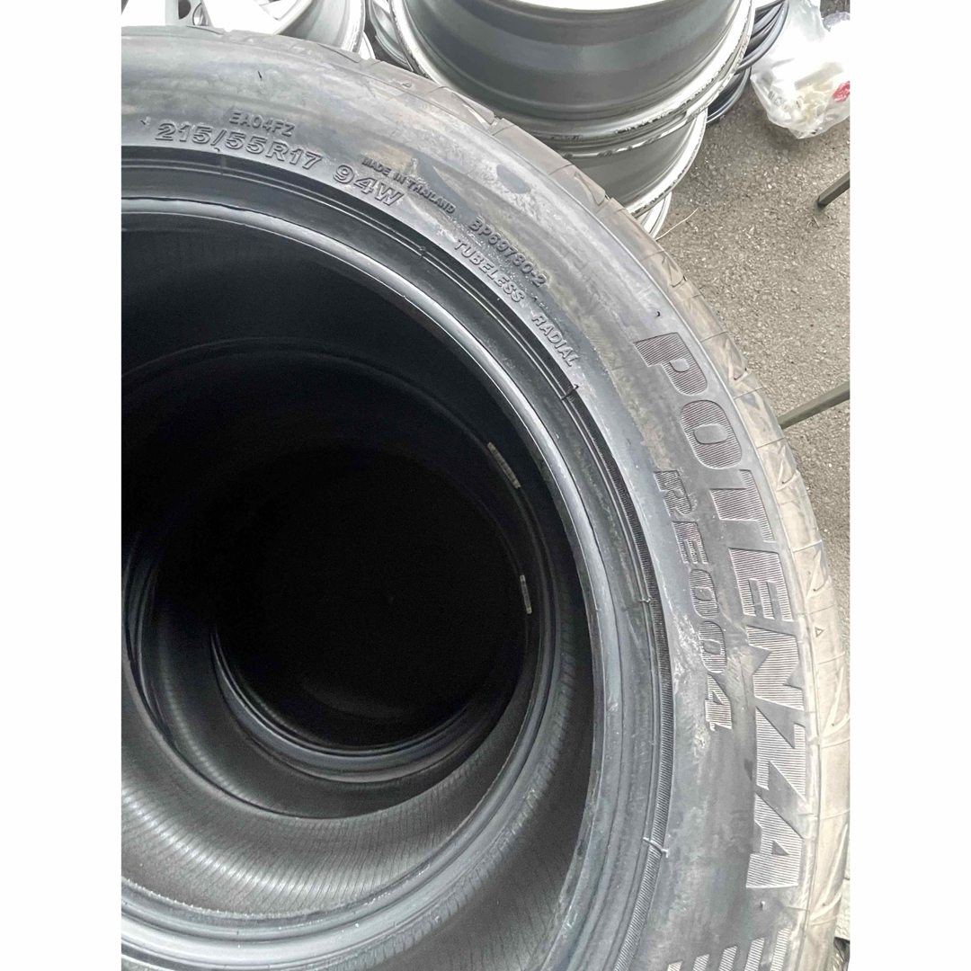 215/55R17 ブリヂストン ポテンザRE004 バリ山 4本セットの通販 215/55R17 ブリヂストン ポテンザRE004 バリ山 4本セットの通販