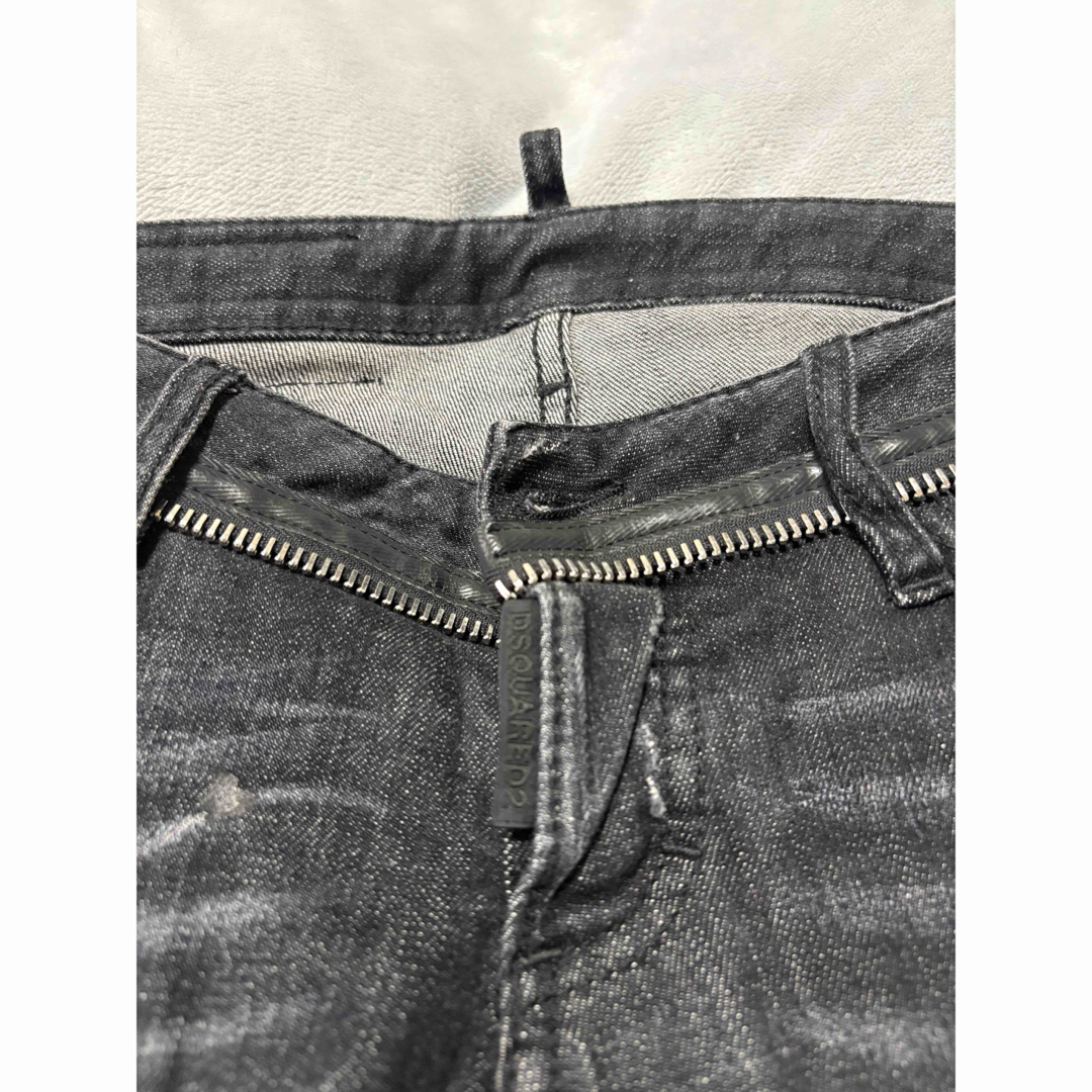 DSQUARED2 - DSQUARED2/スキニーデニム/34 ダメージ ジップの DSQUARED2 - DSQUARED2/スキニーデニム/34 ダメージ ジップの