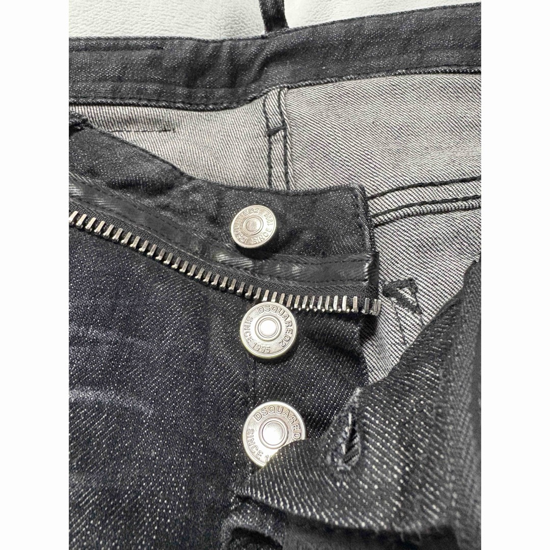 DSQUARED2 - DSQUARED2/スキニーデニム/34 ダメージ ジップの DSQUARED2 - DSQUARED2/スキニーデニム/34 ダメージ ジップの