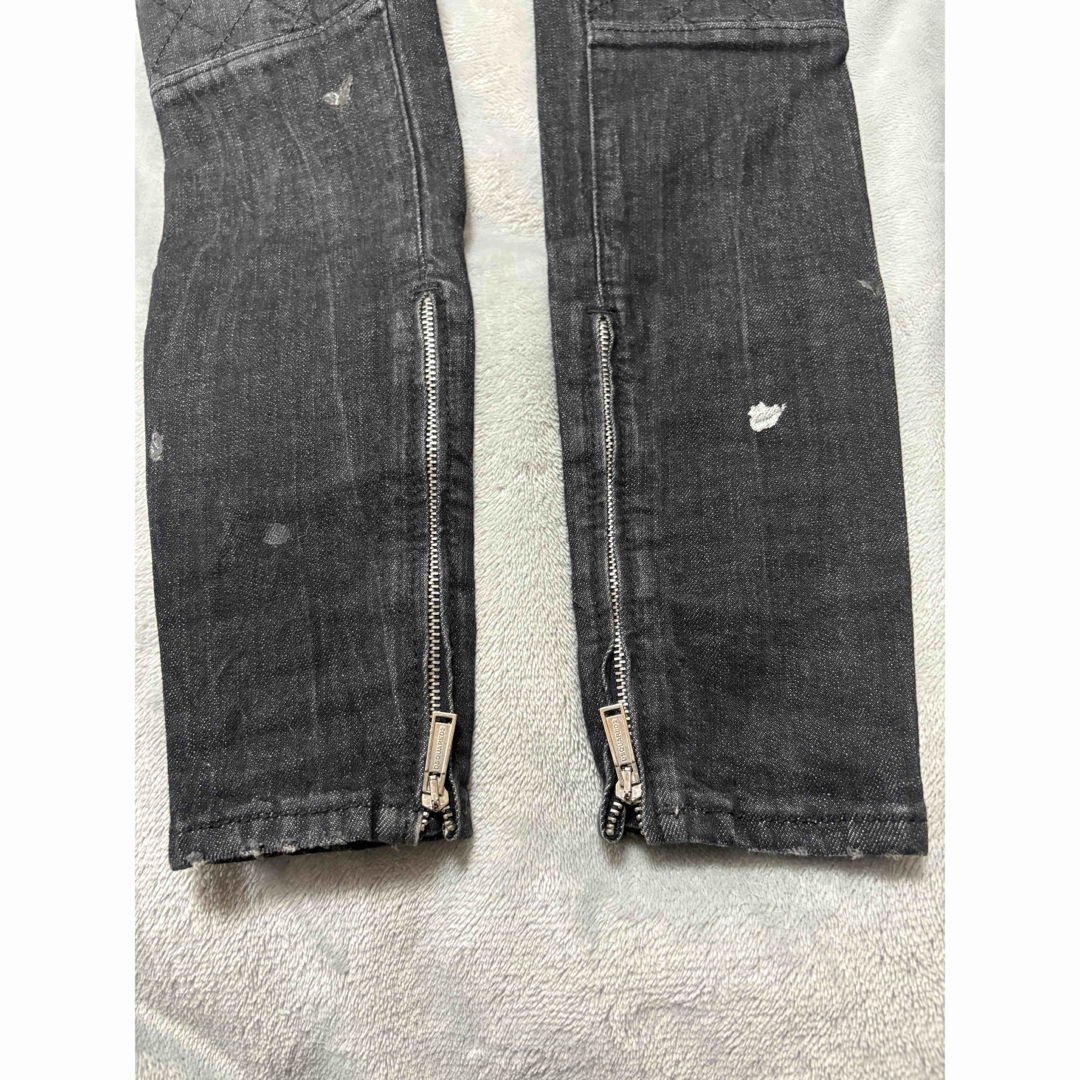 DSQUARED2 - DSQUARED2/スキニーデニム/34 ダメージ ジップの DSQUARED2 - DSQUARED2/スキニーデニム/34 ダメージ ジップの