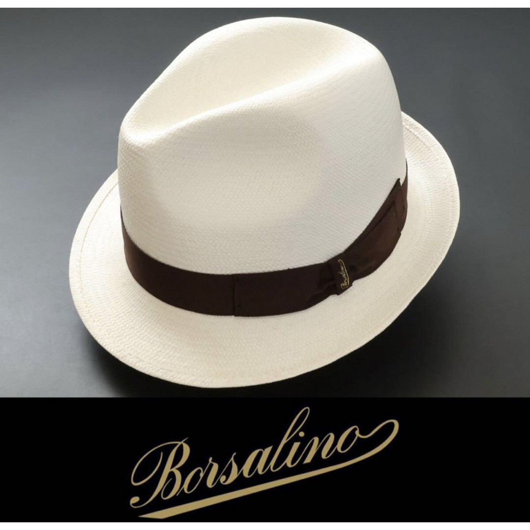 Borsalino - 2923◇ボルサリーノ◇高級パナマ帽◇62(実寸61 Borsalino - 2923◇ボルサリーノ◇高級パナマ帽◇62(実寸61
