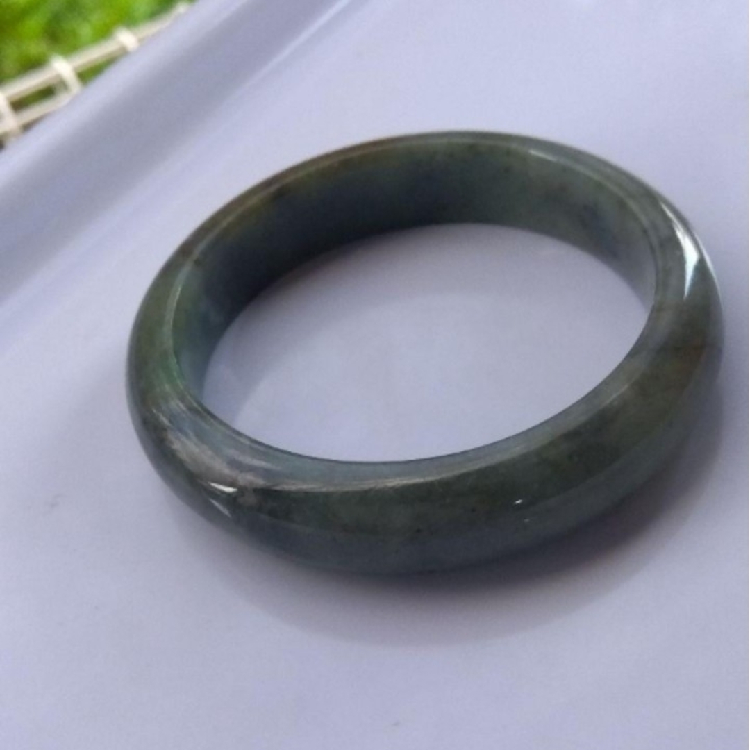 ♢ミャンマー翡翠 バングル 透明 無着色♢(内直径 58mm)幅 ♢ミャンマー翡翠 バングル 透明 無着色♢(内直径 58mm)幅
