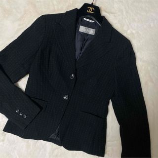 Max Mara - マックスマーラ ブラック ストライプ テーラード Max Mara - マックスマーラ ブラック ストライプ テーラード