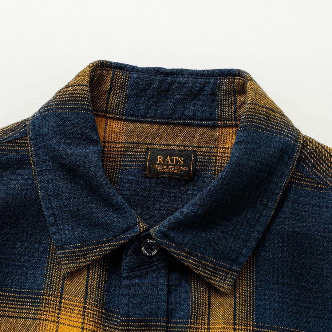 RATS - キムタク 私物 RATS COTTON LINEN CHECK SHIRTの通販 by RATS - キムタク 私物 RATS COTTON LINEN CHECK SHIRTの通販 by