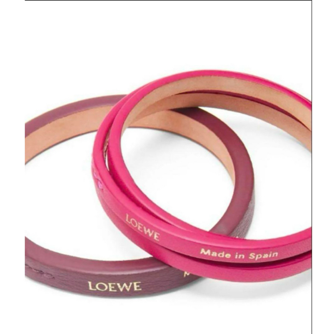 LOEWE - 【新品タグ付】LOEWEカーフスキン ダブルバングルセット LOEWE - 【新品タグ付】LOEWEカーフスキン ダブルバングルセット