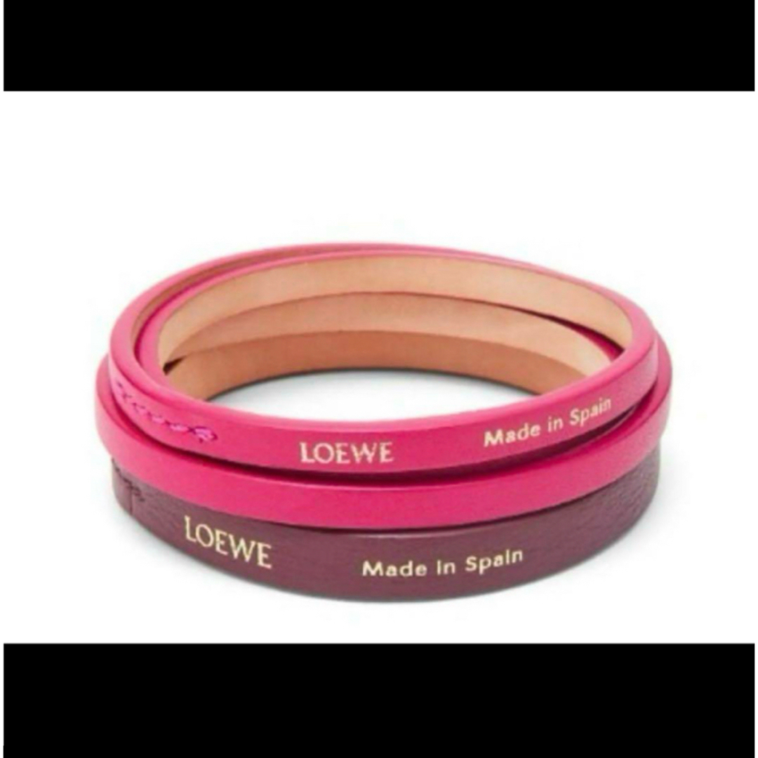 LOEWE - 【新品タグ付】LOEWEカーフスキン ダブルバングルセット LOEWE - 【新品タグ付】LOEWEカーフスキン ダブルバングルセット