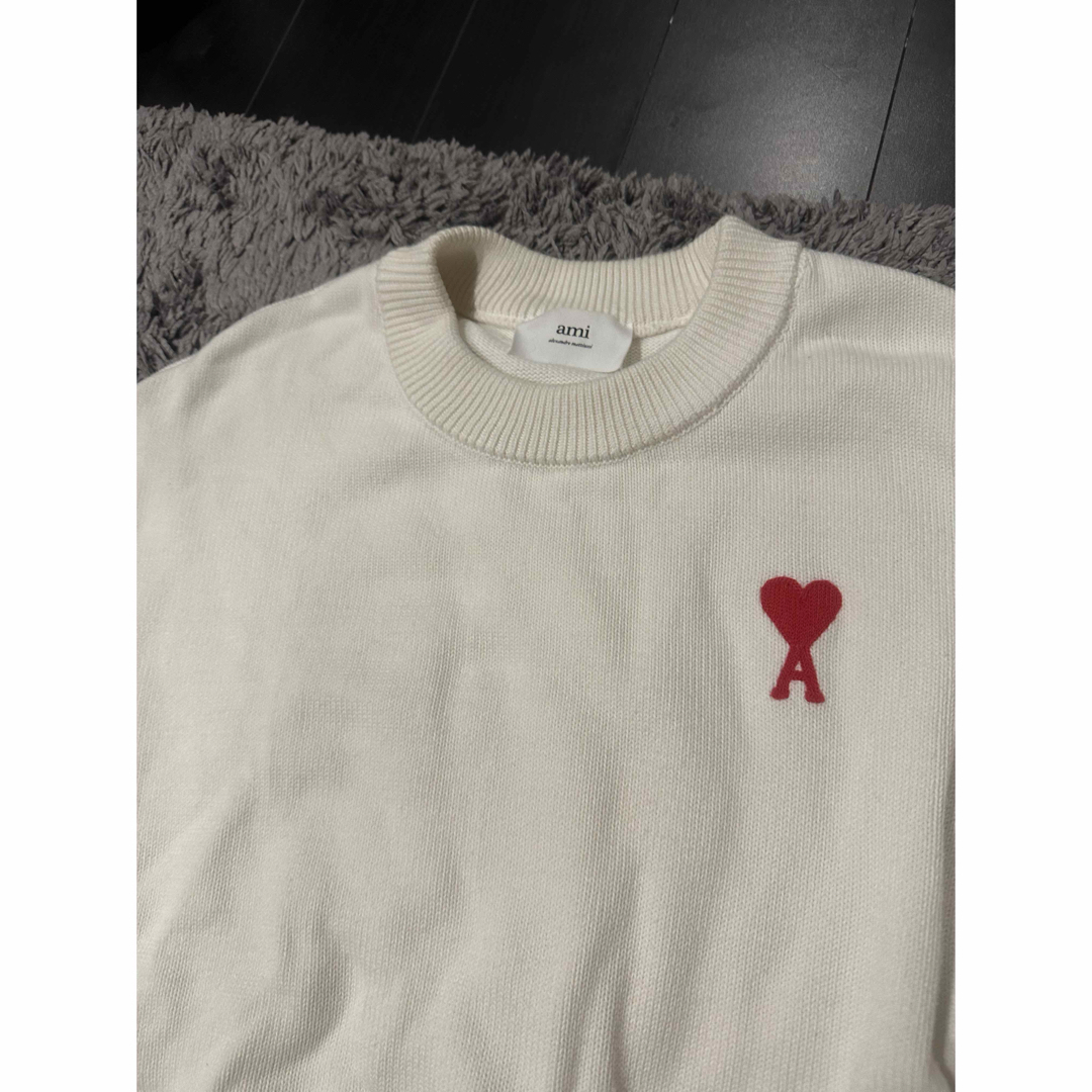 ami - Ami paris ミニロゴ ニットセーターの通販 by kyam's shop ami - Ami paris ミニロゴ ニットセーターの通販 by kyam's shop