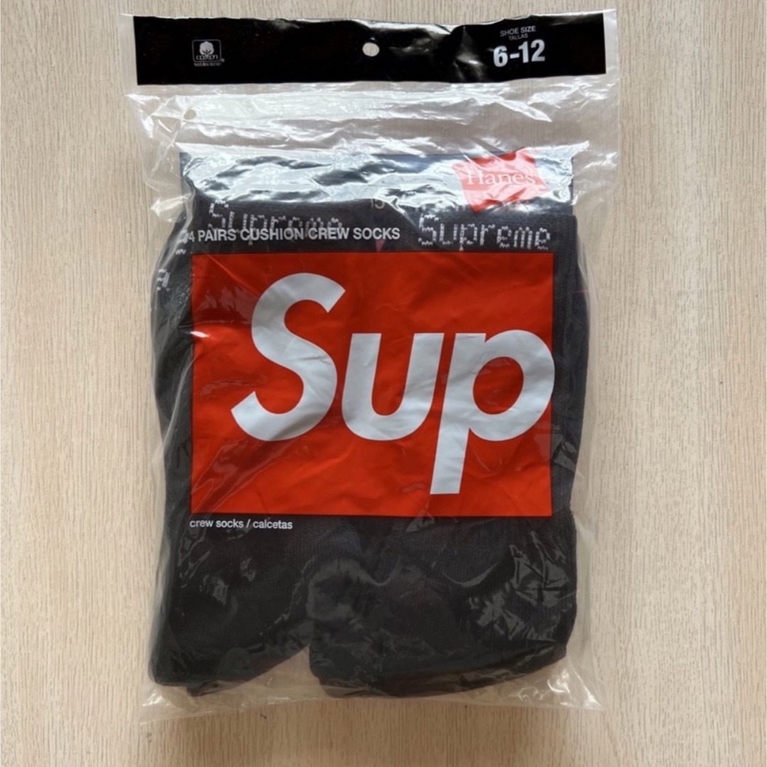 Supreme - Supreme / Hanes® Crew Socks 未開封4足セットの通販 Supreme - Supreme / Hanes® Crew Socks 未開封4足セットの通販
