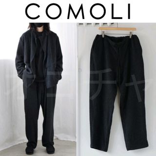 COMOLI - comoli25ssシルクネップドローストリングパンツ2の通販 COMOLI - comoli25ssシルクネップドローストリングパンツ2の通販