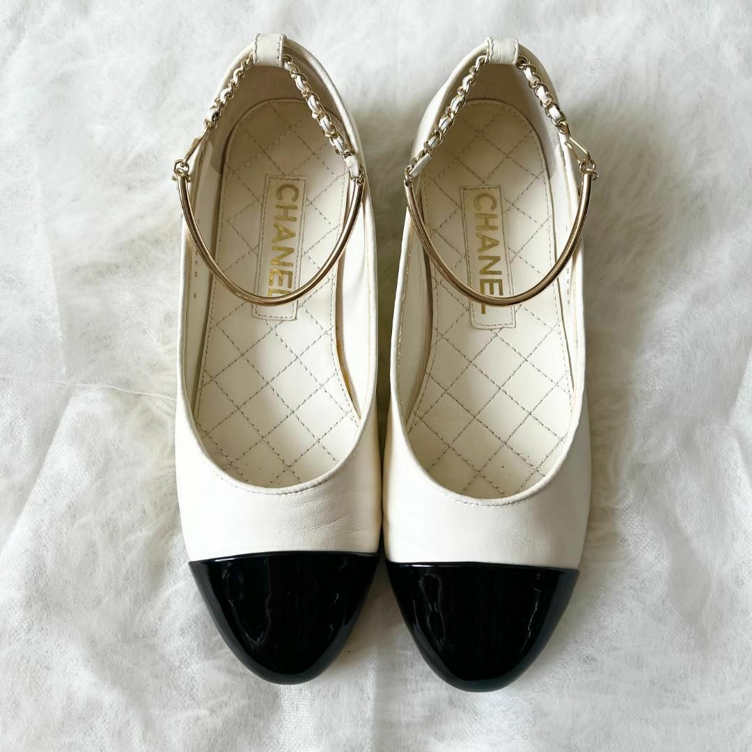 CHANEL - ①37☆シャネル バレリーナシューズ パンプス フラット CHANEL - ①37☆シャネル バレリーナシューズ パンプス フラット