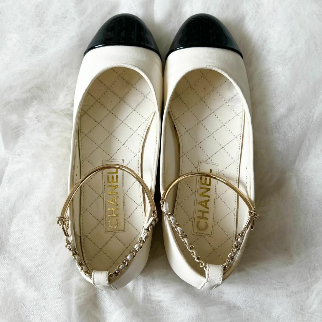 CHANEL - ①37☆シャネル バレリーナシューズ パンプス フラット CHANEL - ①37☆シャネル バレリーナシューズ パンプス フラット