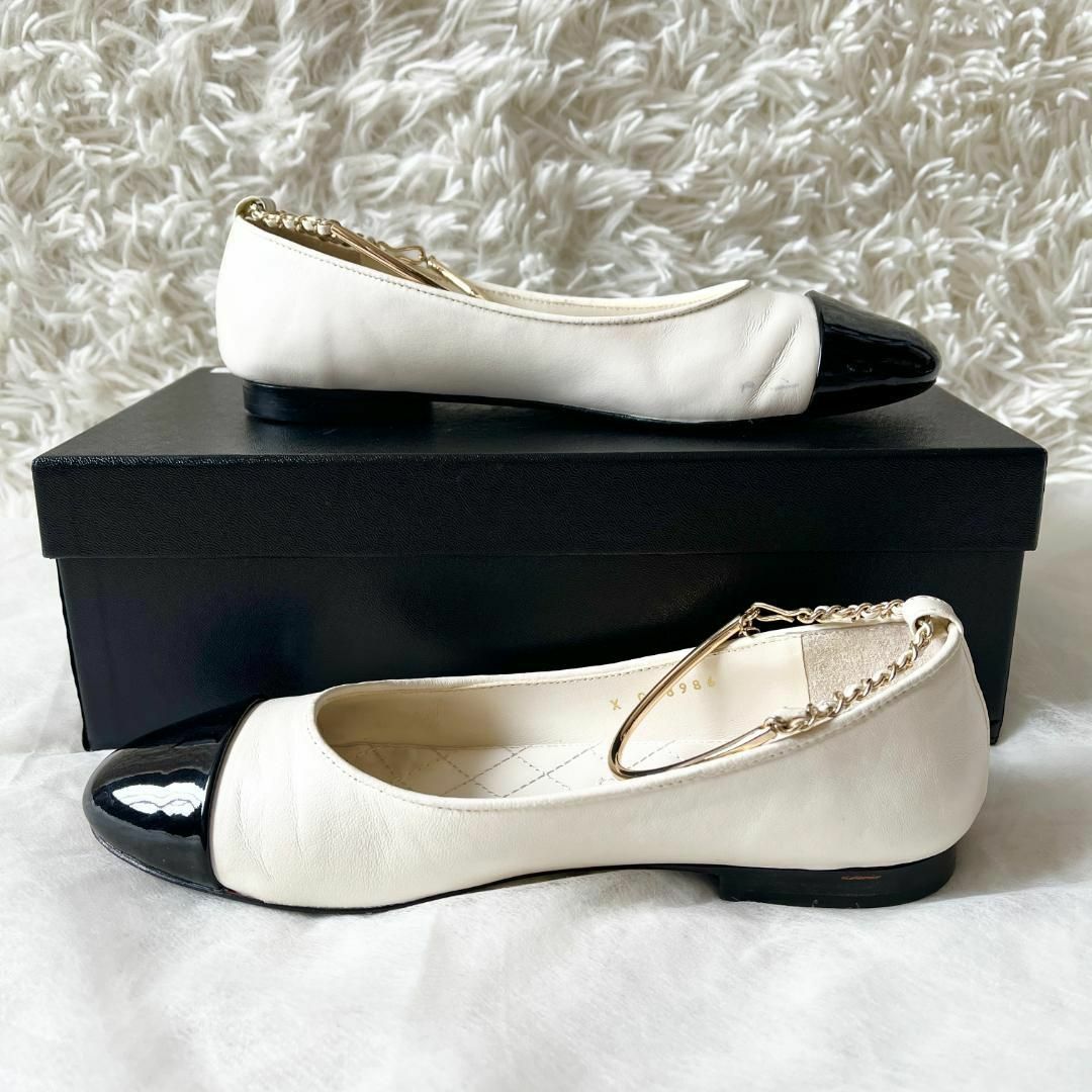 CHANEL - ①37☆シャネル バレリーナシューズ パンプス フラット CHANEL - ①37☆シャネル バレリーナシューズ パンプス フラット