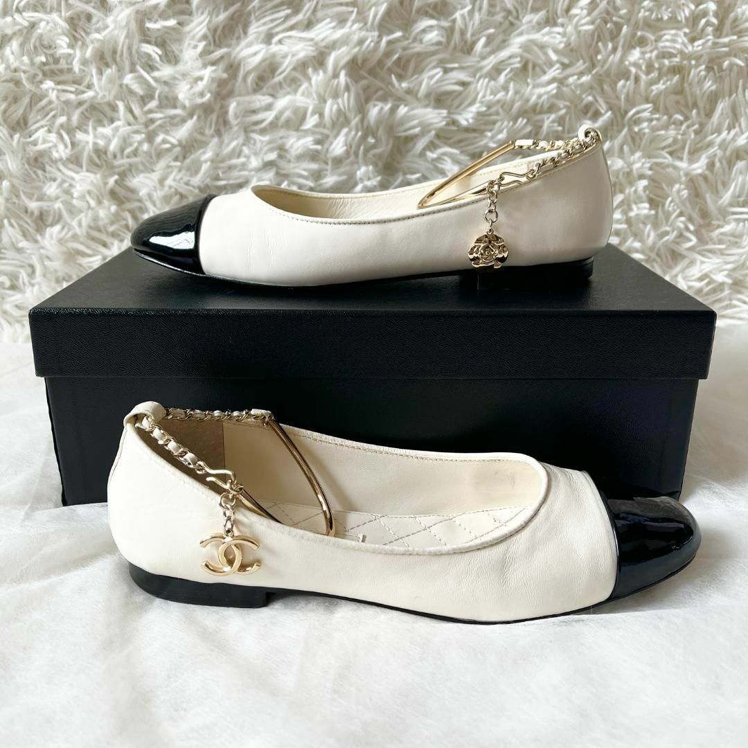 CHANEL - ①37☆シャネル バレリーナシューズ パンプス フラット CHANEL - ①37☆シャネル バレリーナシューズ パンプス フラット