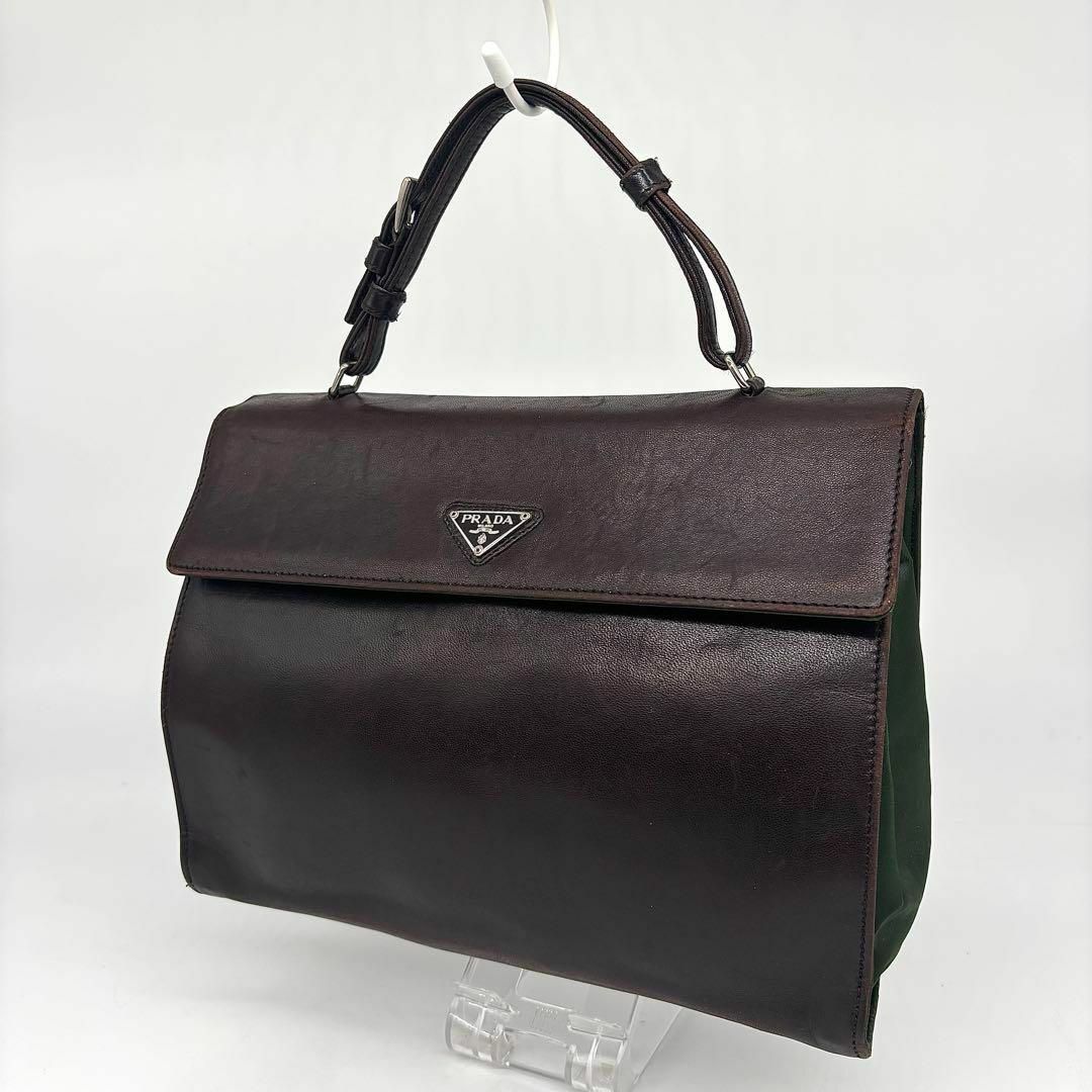 PRADA - PRADA プラダ ナイロン レザー ハンドバッグ ビジネス PRADA - PRADA プラダ ナイロン レザー ハンドバッグ ビジネス