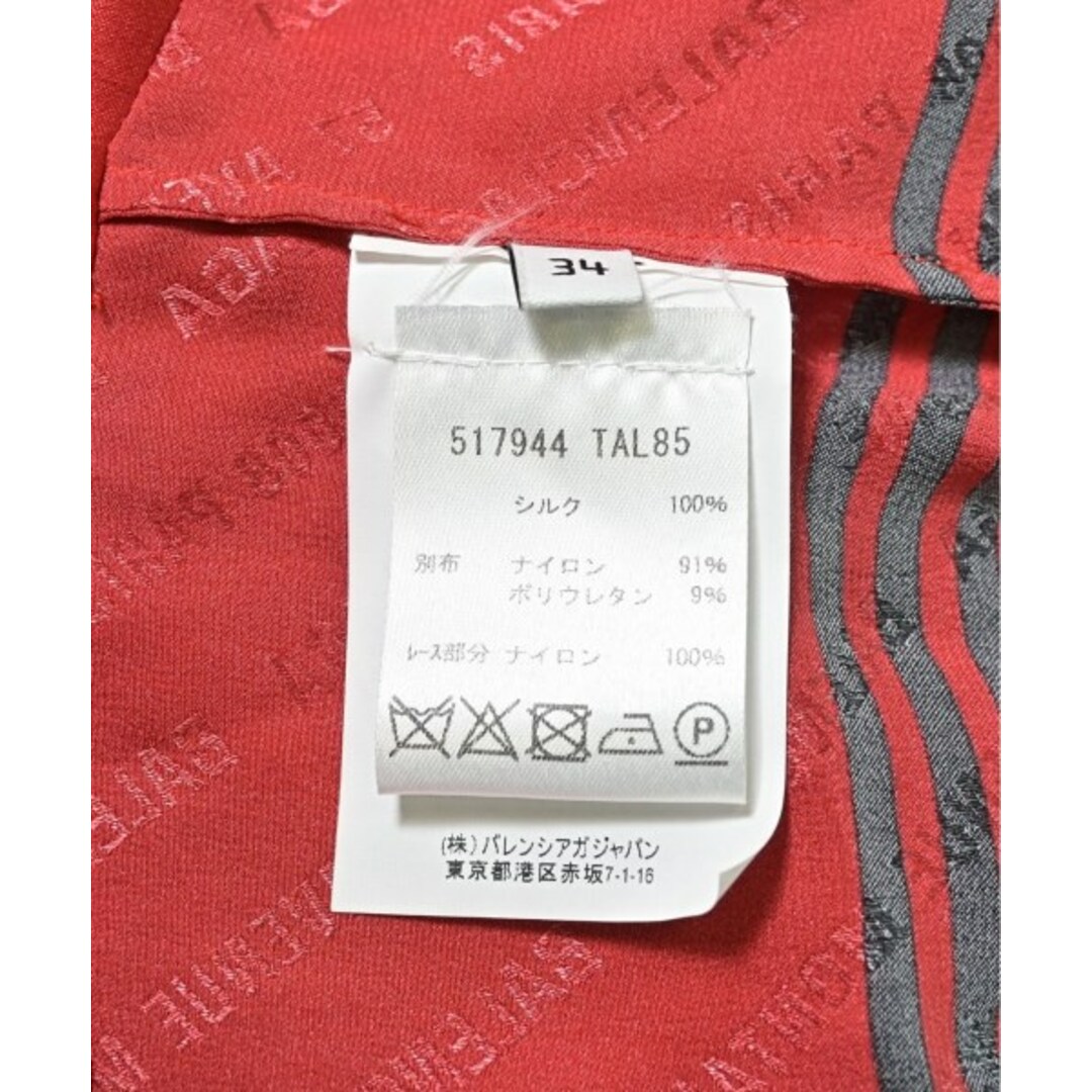 BALENCIAGA - BALENCIAGA ワンピース 34(XXS位) 赤x黒等 BALENCIAGA - BALENCIAGA ワンピース 34(XXS位) 赤x黒等