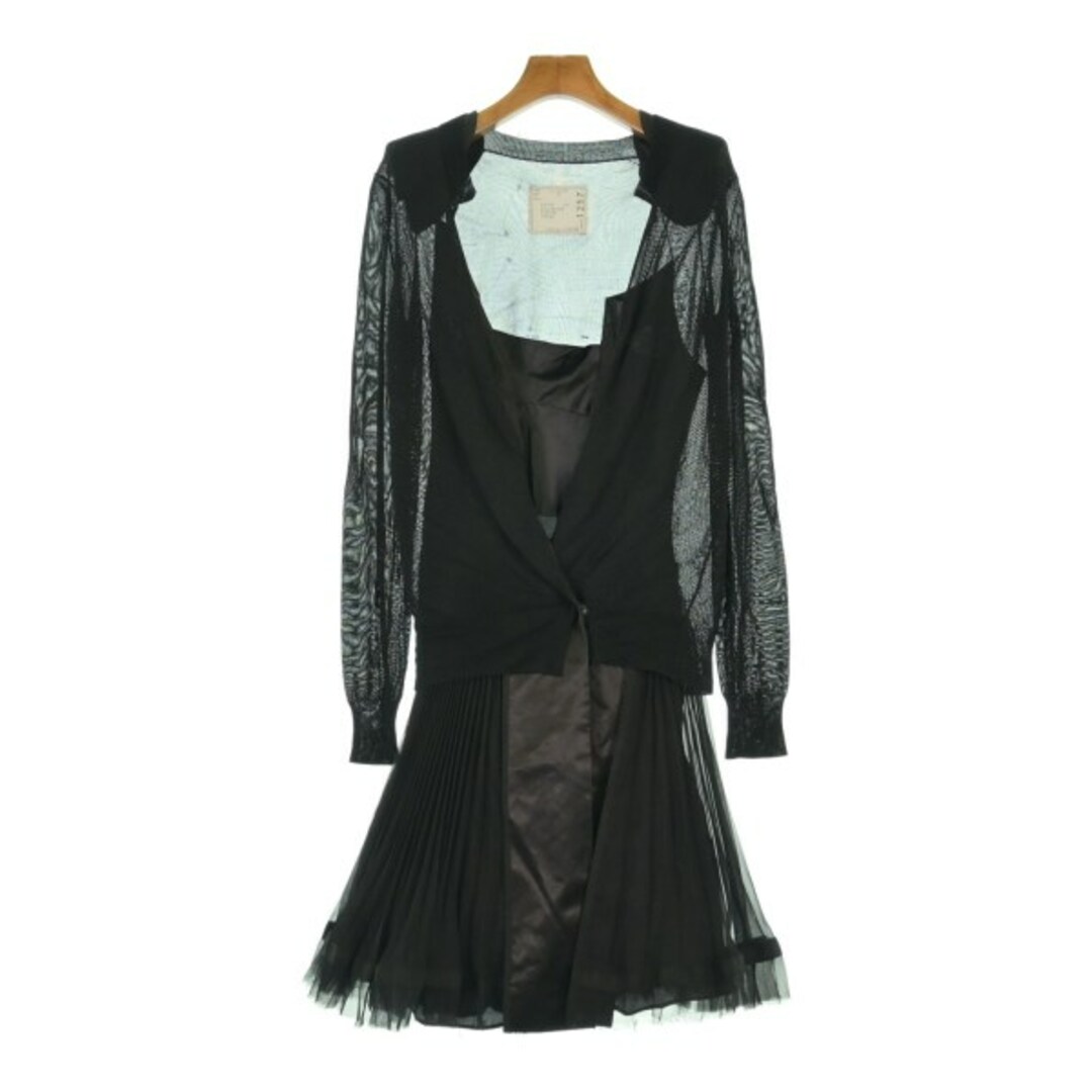 sacai - sacai サカイ ワンピース 2(M位) 黒 【古着】【中古】の sacai - sacai サカイ ワンピース 2(M位) 黒 【古着】【中古】の