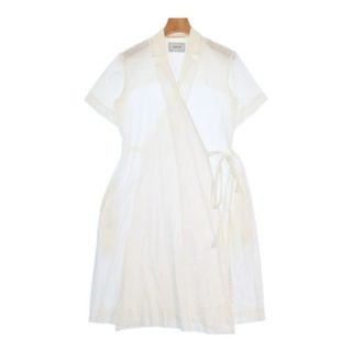 YAECA - YAECA ヤエカ ワンピース S 白 【古着】【中古】の通販 YAECA - YAECA ヤエカ ワンピース S 白 【古着】【中古】の通販
