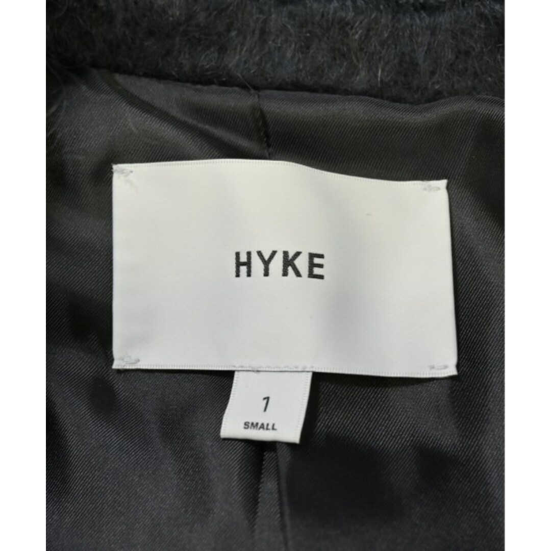 HYKE - HYKE ハイク チェスターコート 1(S位) 黒 【古着】【中古 HYKE - HYKE ハイク チェスターコート 1(S位) 黒 【古着】【中古