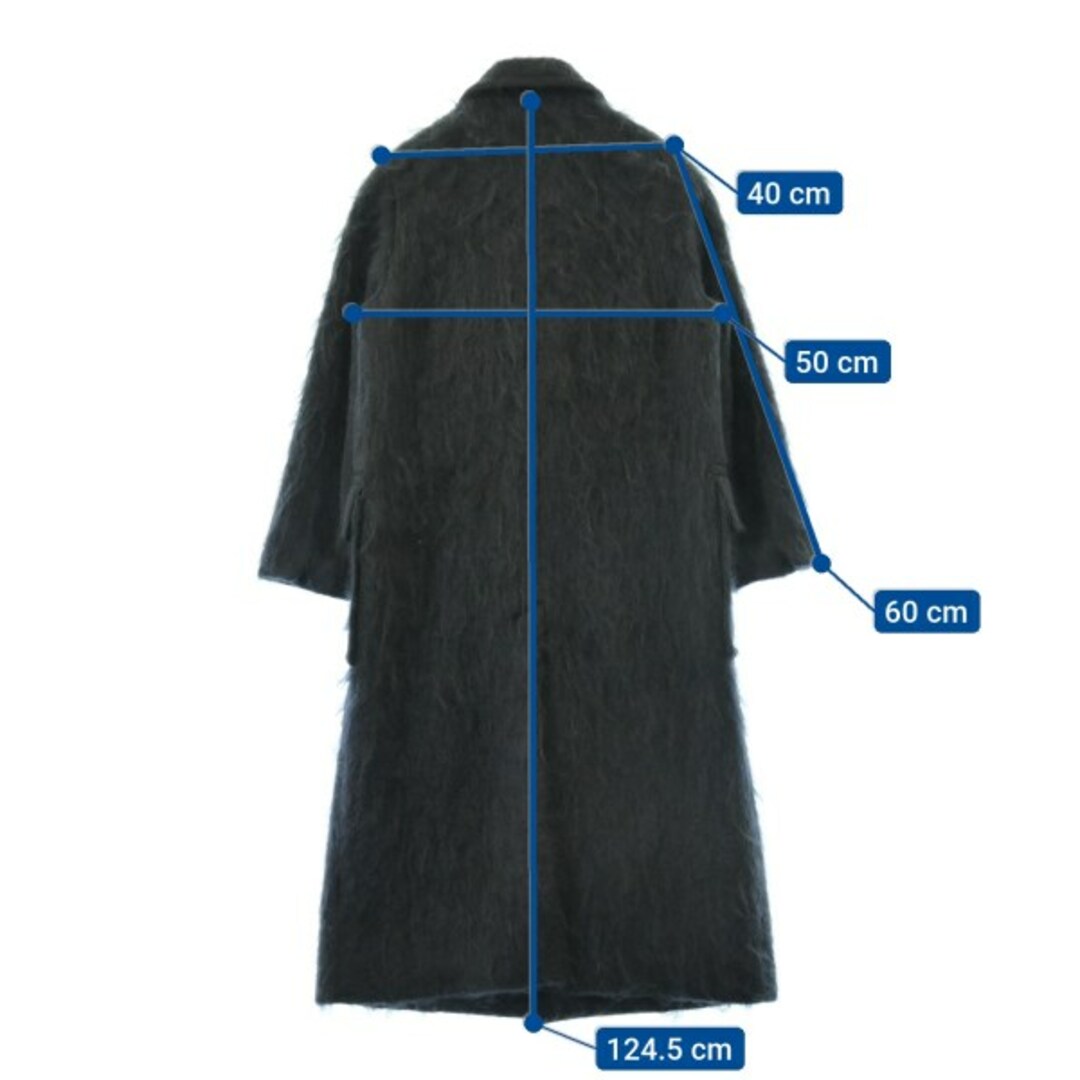 HYKE - HYKE ハイク チェスターコート 1(S位) 黒 【古着】【中古 HYKE - HYKE ハイク チェスターコート 1(S位) 黒 【古着】【中古