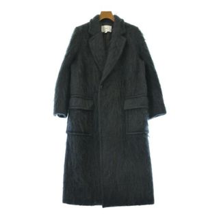 HYKE - HYKE ハイク チェスターコート 1(S位) 黒 【古着】【中古 HYKE - HYKE ハイク チェスターコート 1(S位) 黒 【古着】【中古