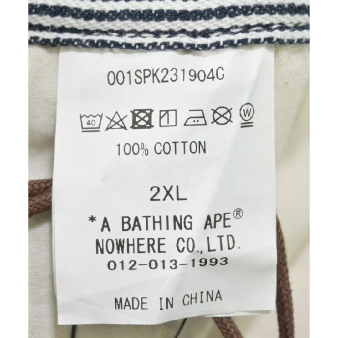 A BATHING APE - A BATHING APE ショートパンツ 2XL 紺x白 A BATHING APE - A BATHING APE ショートパンツ 2XL 紺x白