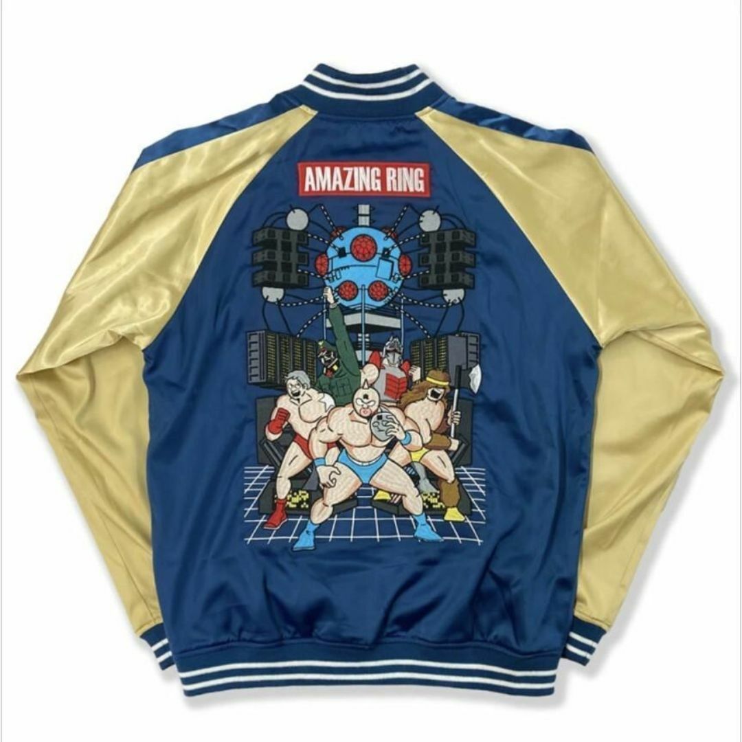 キン肉マン スカジャン XL ウォーズマン 悪魔将軍 45周年 黄金の キン肉マン スカジャン XL ウォーズマン 悪魔将軍 45周年 黄金の