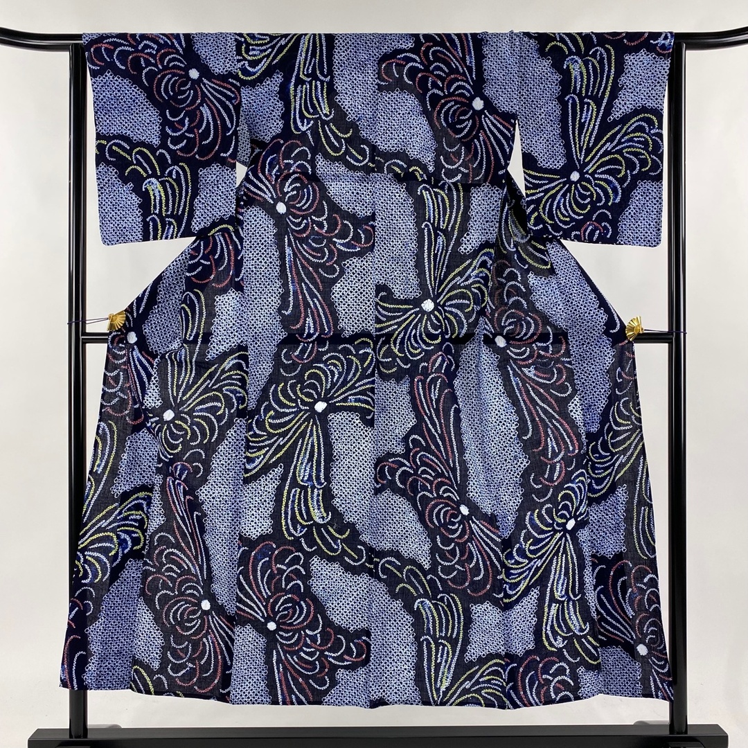浴衣 身丈155cm 裄丈62cm 綿 美品 名品 【中古】の通販 by 浴衣 身丈155cm 裄丈62cm 綿 美品 名品 【中古】の通販 by