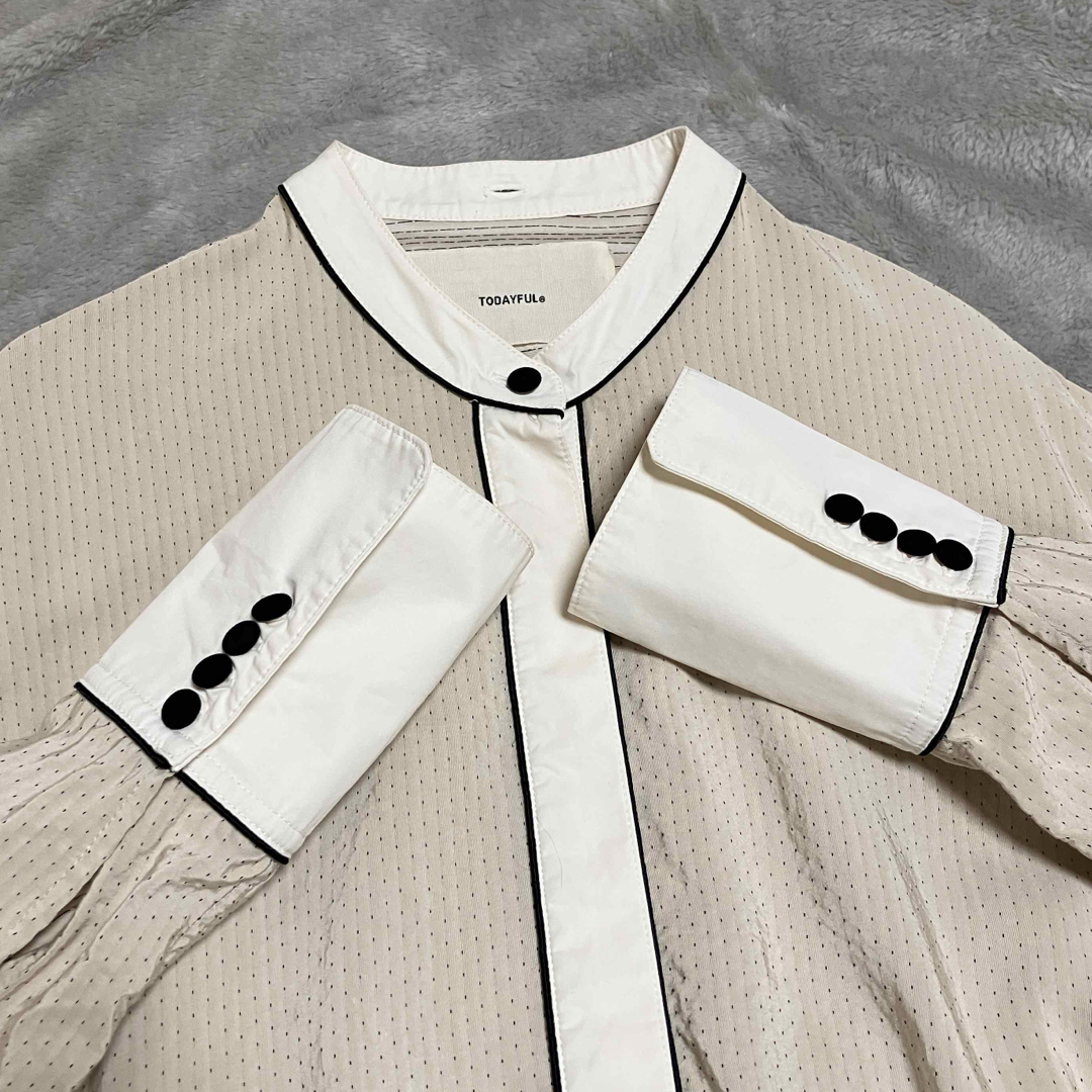 TODAYFUL - トゥデイフル ドットシャツドレス シャツワンピース TODAYFUL - トゥデイフル ドットシャツドレス シャツワンピース