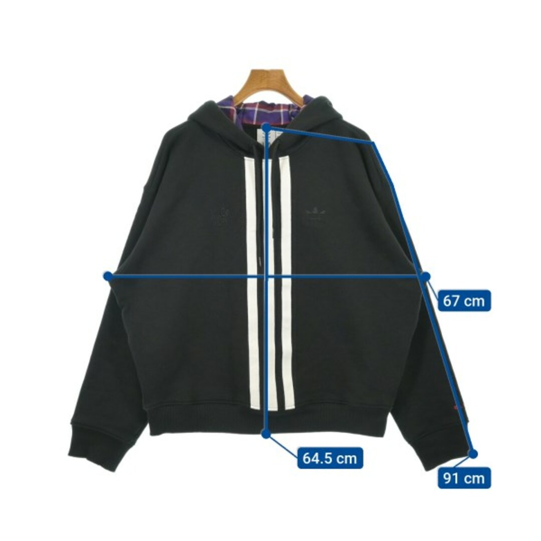 adidas - adidas アディダス パーカー L 黒 【古着】【中古】の adidas - adidas アディダス パーカー L 黒 【古着】【中古】の