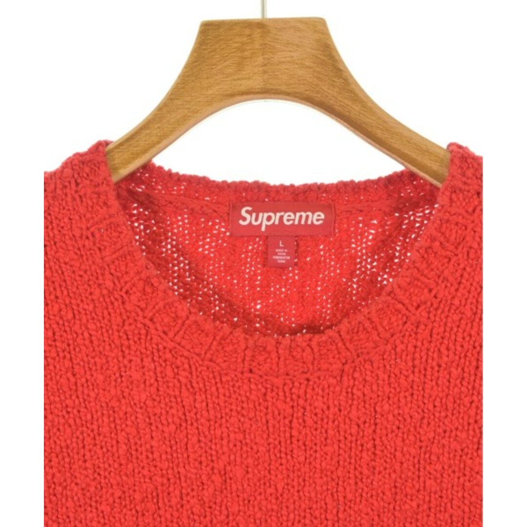Supreme - Supreme シュプリーム ニット・セーター L 赤 【古着 Supreme - Supreme シュプリーム ニット・セーター L 赤 【古着