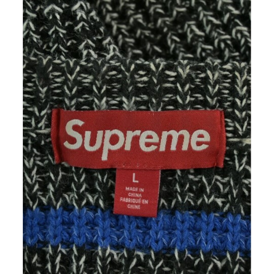 Supreme - Supreme シュプリーム ニット・セーター L 黒系x赤x青 Supreme - Supreme シュプリーム ニット・セーター L 黒系x赤x青