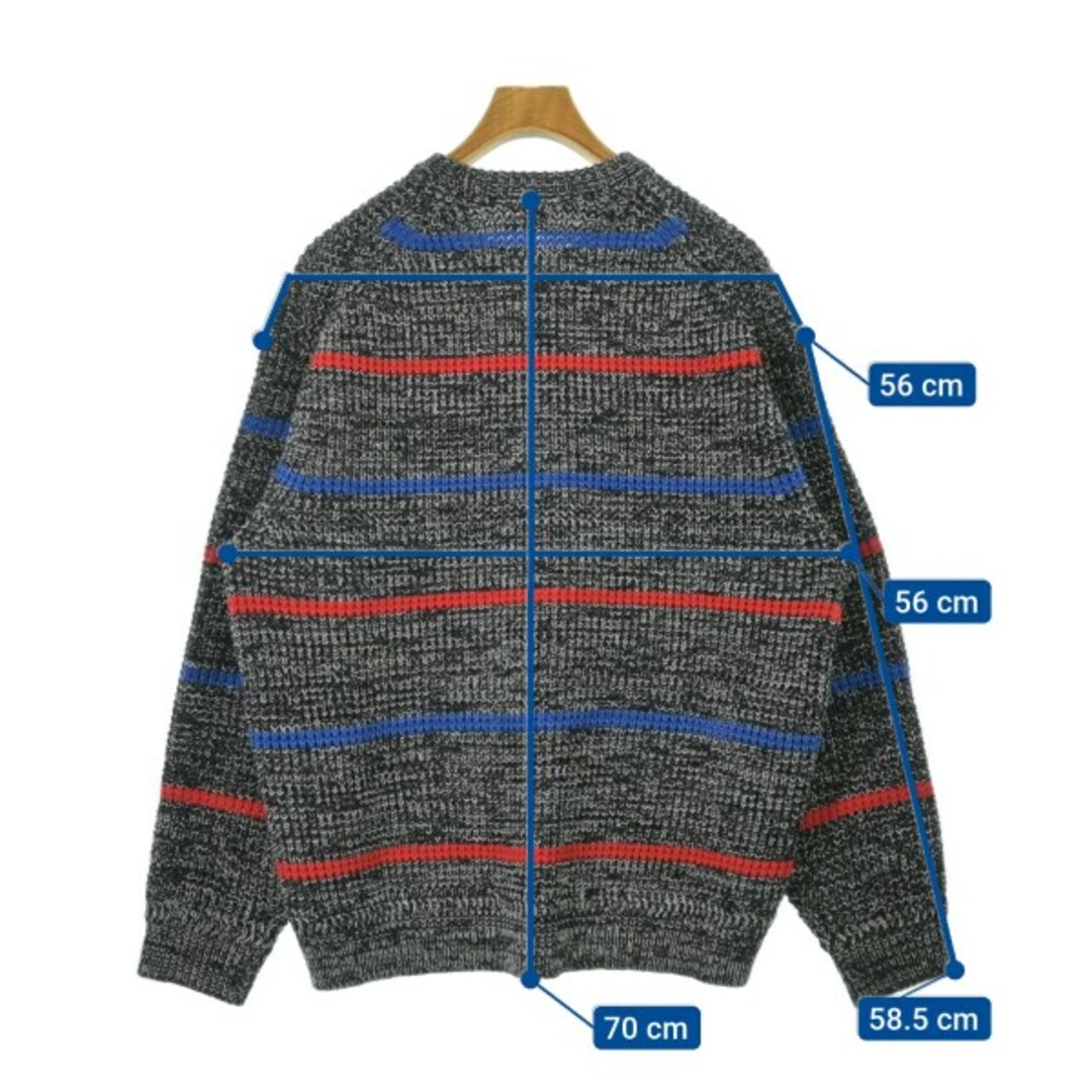Supreme - Supreme シュプリーム ニット・セーター L 黒系x赤x青 Supreme - Supreme シュプリーム ニット・セーター L 黒系x赤x青